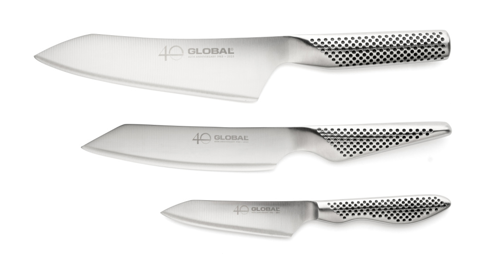 Knifeset, G-4, GS-58, GS-110, 40 year anniversary - Global w grupie Gotowanie / Noże kuchenne / Noże szefa kuchni w The Kitchen Lab (1073-29592)