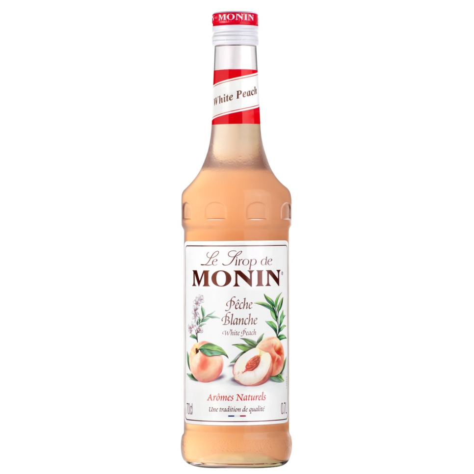 Monin White Peach Syrup 70 cl w grupie Bar i wino / Wyposażenie baru / Inne wyposażenie baru w The Kitchen Lab (1083-30777)