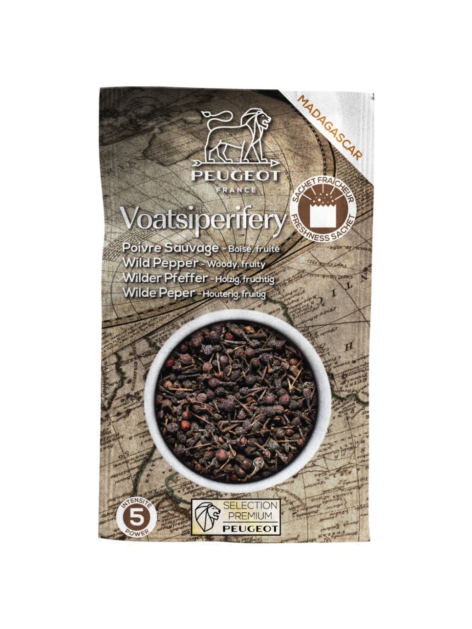 Voatsiperifery Wild Pepper, 60g, 3-pack - Peugeot w grupie Gotowanie / Kolonialne w The Kitchen Lab (1090-29633)