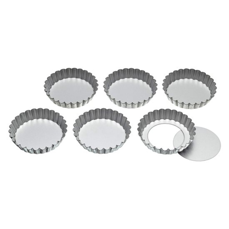 Tartlett, 10cm, 6-Pack - KitchenCraft w grupie Pieczenie / Formy do pieczenia / Foremki do tarteletek w The Kitchen Lab (1100-30871)