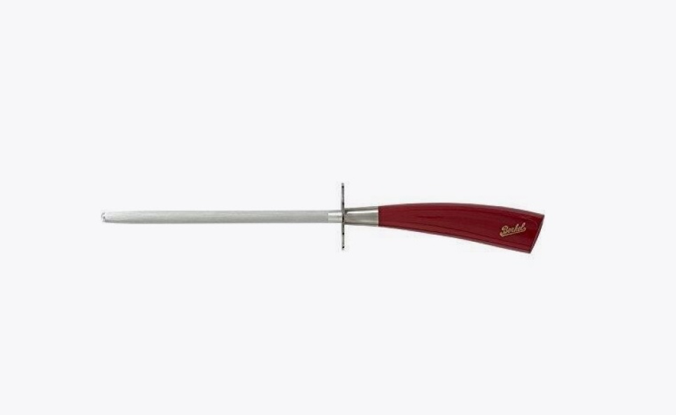 Stal szczecinowa, 20 cm, Elegance Red - Berkel w grupie Gotowanie / Noże kuchenne / Pielęgnacja noży / Ostrzałki prętowe i kamienie w The Kitchen Lab (1870-23959)